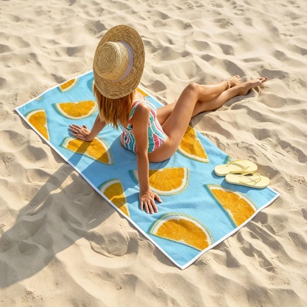 Schnelltrocknendes Strand-Pool-Handtuch Extra Groß Auto-Sitzbezug Wasserdicht Sandfest Reisehandtücher für Erwachsene, Weich Atmungsaktiv Leichtgewicht