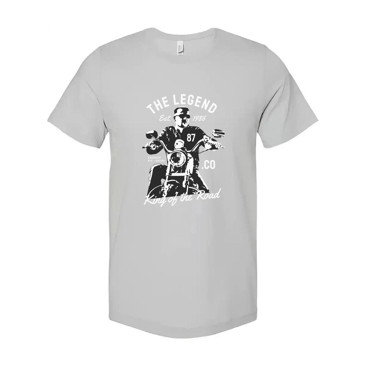 

Motorcycle Rider Graphic Tee Unisex T Shirt With Vintage Legend Design King Of T S