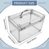 Acrylic Makeup Box with Handle, Display Stand, Portable Crown-shaped Case, Case for Nail