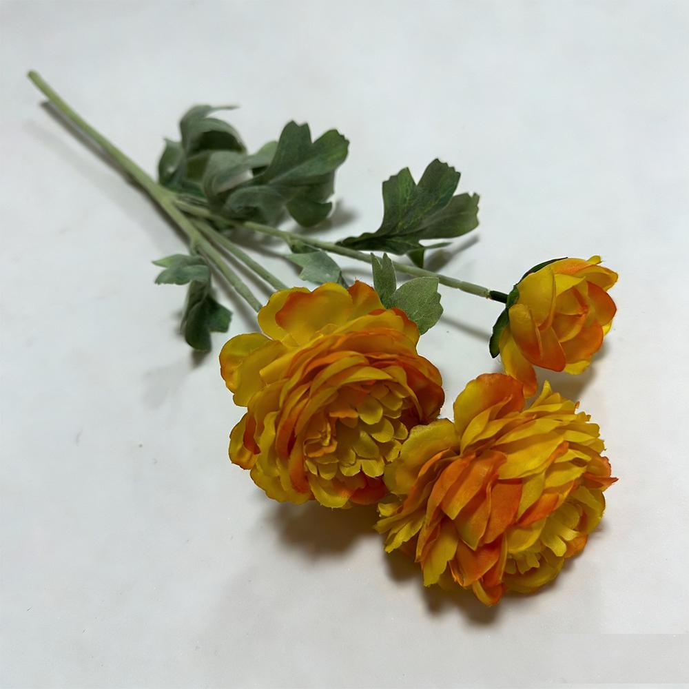 High Quality Artificial Peony Flower with Flocked Stem 51cm Tall Silk Fake Flower for Home Table Decoration
