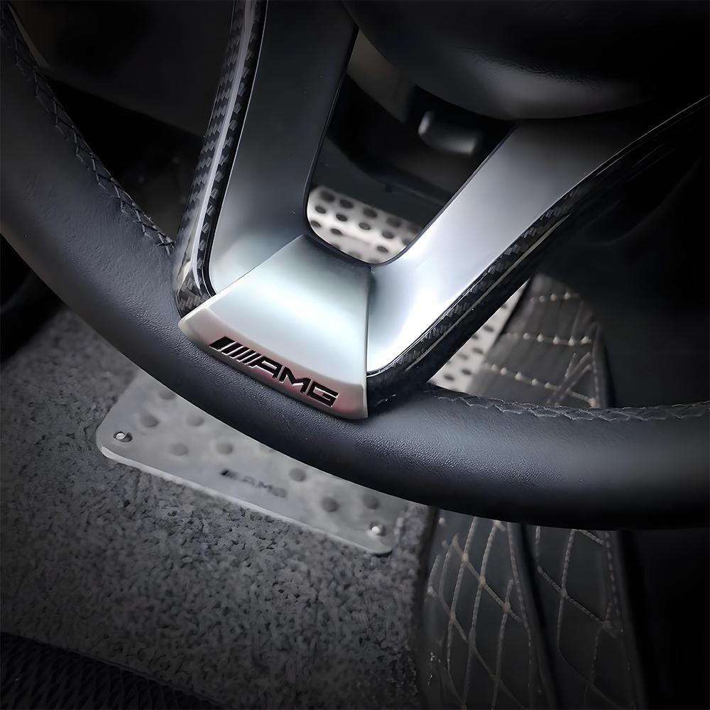 GLC GLB AMG Emblem Lenkrad Aufkleber Auto Innenraum Dekoration Zubehör für Mercedes Benz W204 W205 W203 W211 W212 W213 W