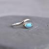 Genuine Turquoise ring , Turquoise stylish ring , Sterling silver fashion ring , Handmade crystal ring , new beginning blue stone ring