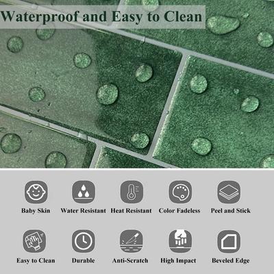1pcs New Self-adhesive 3D Wall Tile DIY PVC Wall Sticker Multifunction Waterproof Peel and Stick Wallpaper Home Decor