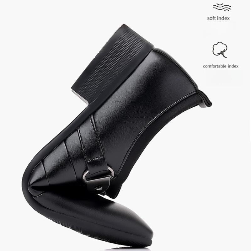 Fashion Mens Pointed Toe Leather Dress Shoes 2025 New Comfortable Anti-Slip Business Formal Shoes for Men Plus Size Casual Office Autumn