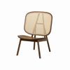 Nordic Rattan Living Room Leisure Sofa Chairs Balcony Back Single Sofa Outdoor Furniture Solid Wood Lazy Small Sofa