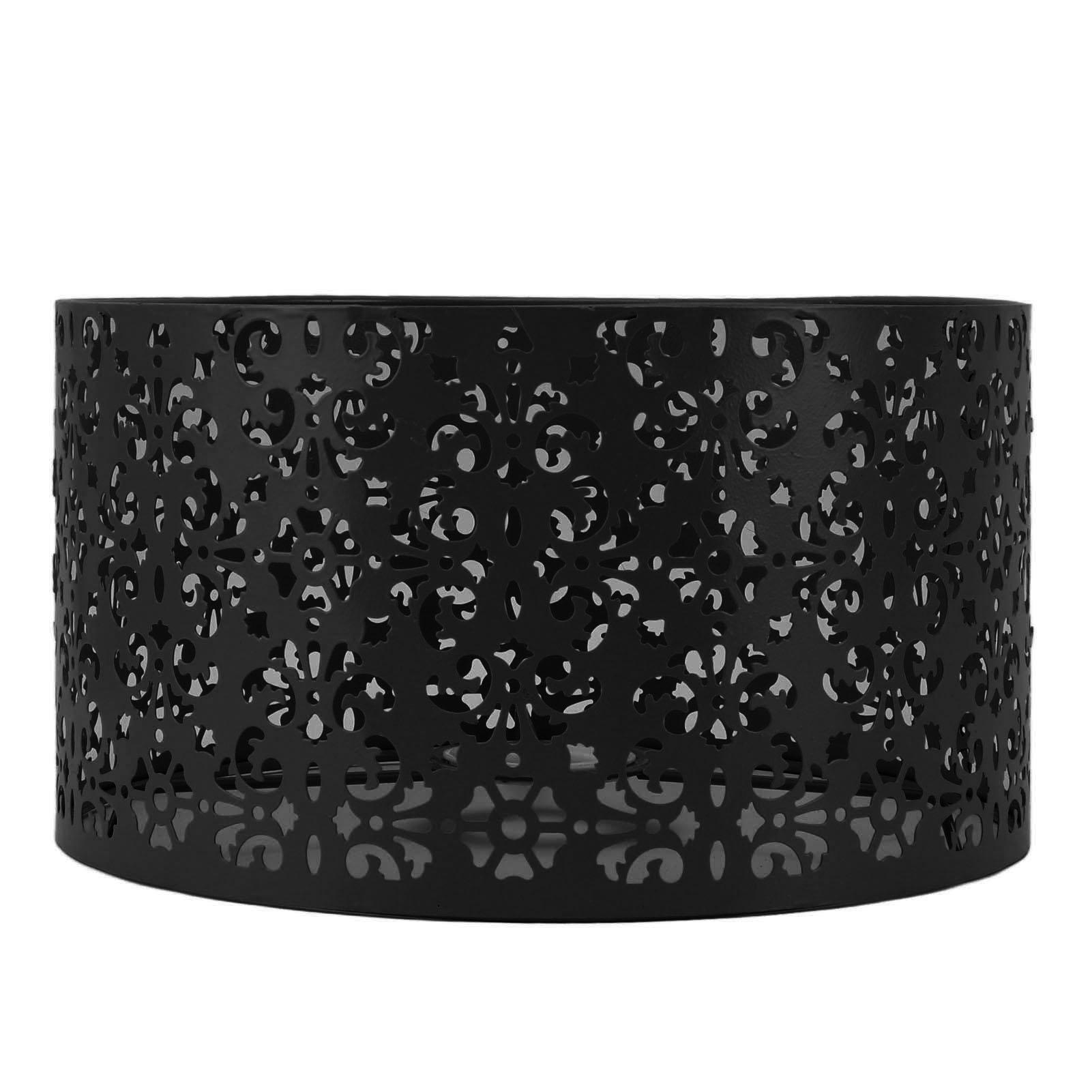 

Desk Lampshade Hollow Out Iron Exquisite Decorative Lamp Shade for E27 E14 Floor Lamps Chandeliers чорний