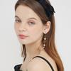 LOVUEE Black Cashmere Blended Wool Bow Headband