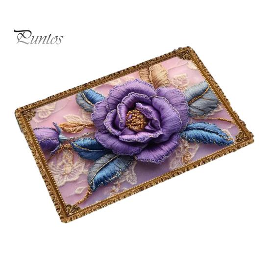 Door Clearance Rug Floor Mat Non-Slip Rubber Backing Absorbent Quick-Drying Bath Retro Low Profile Style 3D Flower Pattern Kitchen Shower Laundry Non