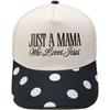 JUST A MAMA truck driver hat embroidered leopard print color matching baseball cap European and American men's and women's casual hat