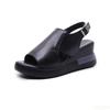 2025 Summer New Comfortable Simple Women's Sandals Fashionable Versatile Thick Bottom Women's Shoes Slope Heel Fish Mouth Shoes