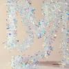 Shiny Ribbon Pull Flower Tinsel for New Year, Wedding, Birthday, and Indoor Festival Decoration