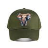 Lebendiges Aquarell-Elefanten-Wandkunst-Dekor Baseballkappe Mode Unisex Sonnenhut Damen Outdoor-Sport Snapback-Kappe