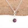 Amethyst Gemstone Jewelry, 925 Solid Sterling Silver Pendant, Handmade Gorgeous Silver Chain Jewelry For Wedding Gift