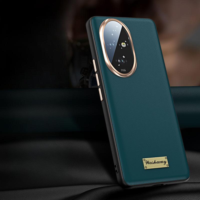 Suitable for Honor 200pro Mobile Phone Case Luxury Honor Lens All Inclusive 200por Anti-fall Business Men's Leather Case