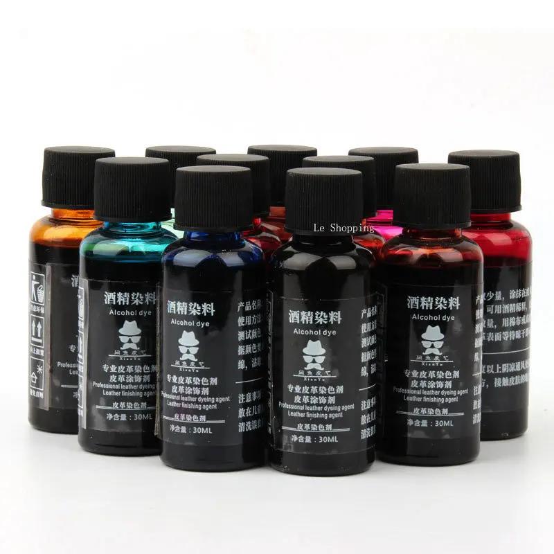 Kožené lihové barvivo DIY Ručně vyráběné kůže Kožené zboží Rostlinně činěná kůže Barvivo Může ředit barvivo bez zvláštního zápachu
