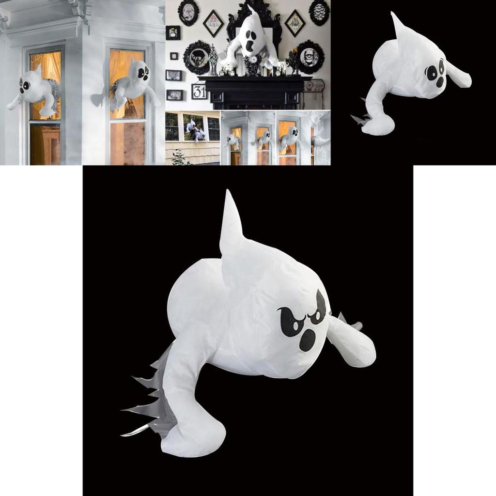 Expressive Window Collision Ghosts Perfect For Halloween Decorations