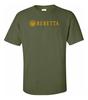 Unisex Shirt Cotton Oversize Large Size Beretta Script Con El Logotipo Naranja, P