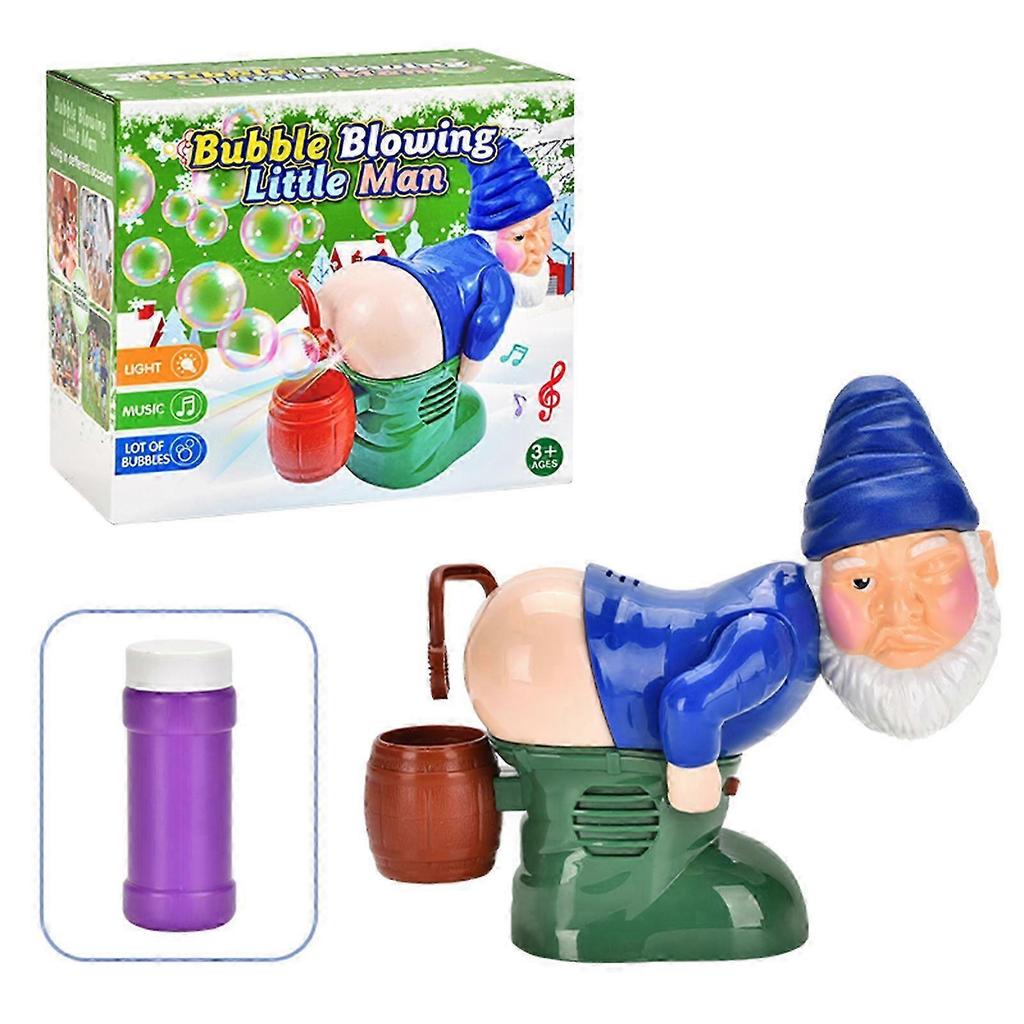 Christmas LED Fart Bubble Blower Gnomes Party Music Bubble Toy 2025