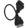Câble adaptateur OBD2 - AIMOONSA - 14 broches à 16 broches - Pour Nissan - 40 cm - Noir