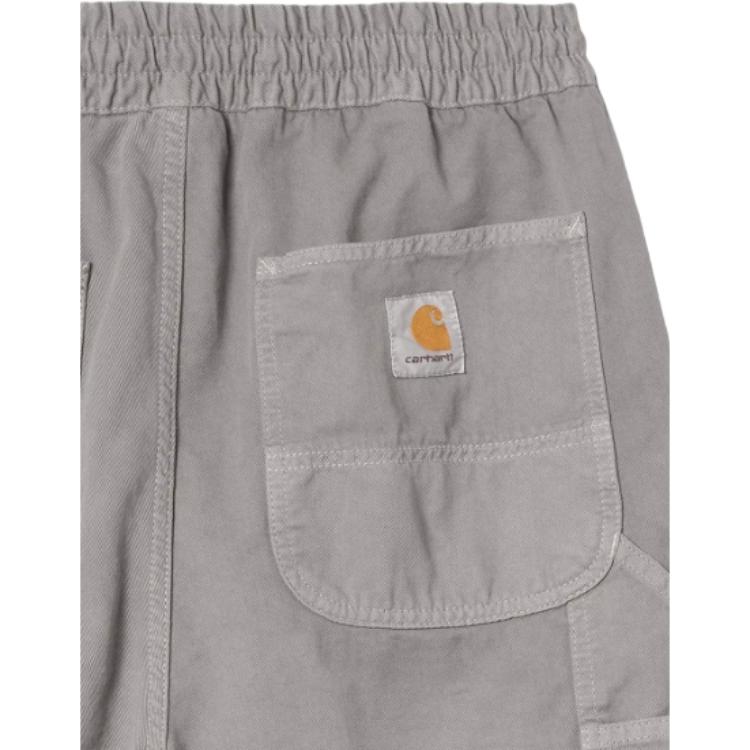 Carhartt WIP Flint SS25 Square Label Comfortable Simple Casual Shorts Men Shorts Gray I030480-2LR-GD