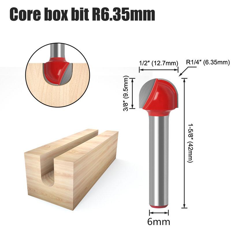 6mm Schaft Holzbearbeitung Bit Set Holz Trimmen Gerade Fräser Holz Arbeits Router Werkzeuge