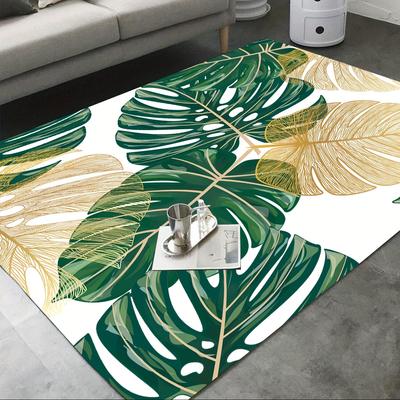 1 alfombrilla de cocina antifatiga con estampado de hojas de palmera, impermeable, antideslizante, gruesa y acolchada, resistente y cómoda para la cocina