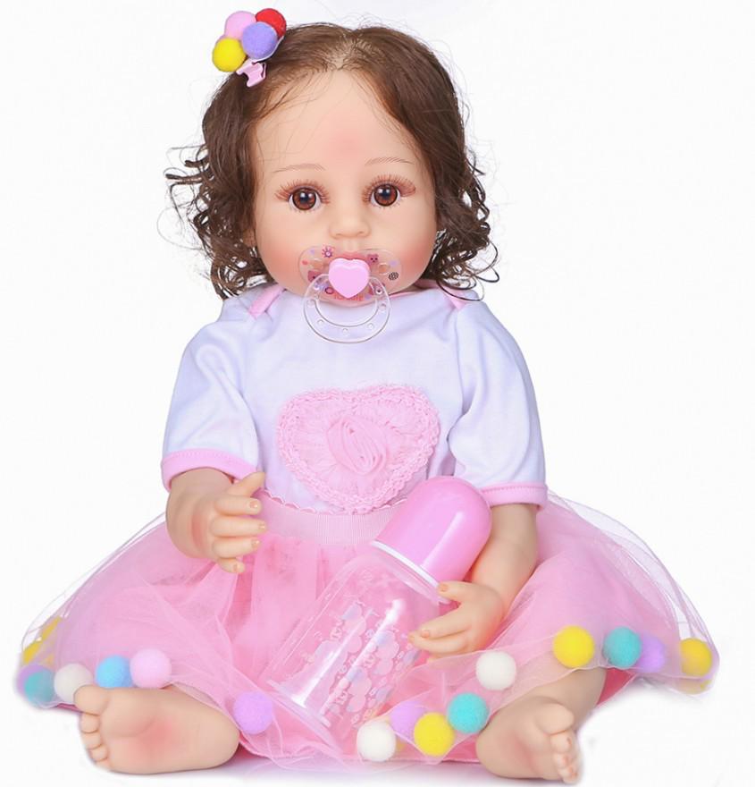NPK Genuine 55CM Waterproof Full Silicone Reborn Baby Doll