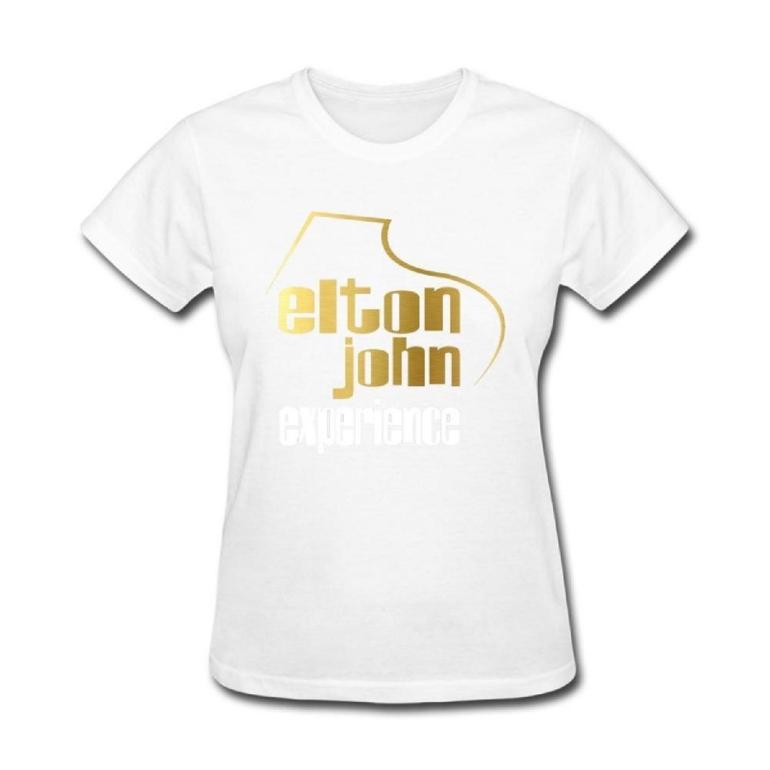 

SUNRAIN Women s Elton John Experience Logo T shirt XXXXXL білий