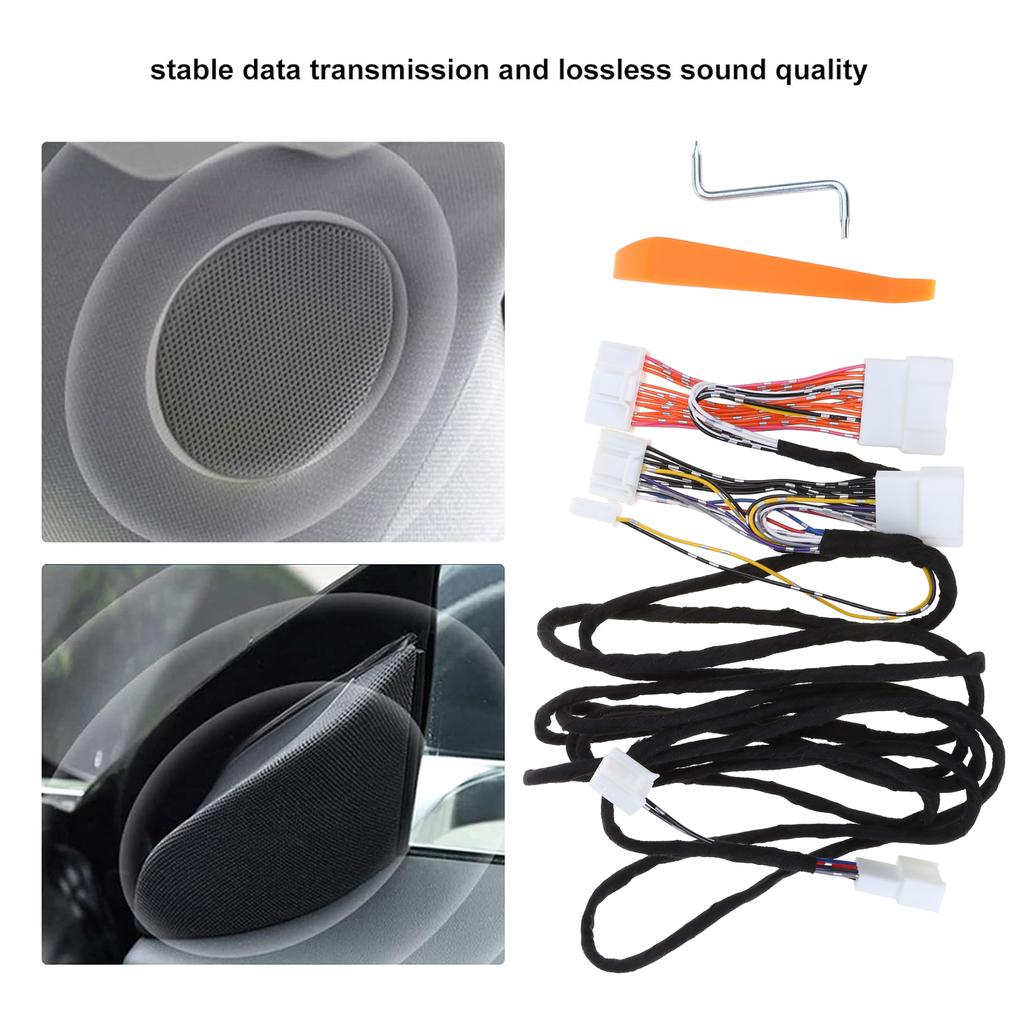 For Car 3/Y Audios Inactive Activation Wire Harness Cable 8 To 14 Line Auto Accessories Lossless Sound Speaker Durable