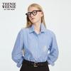 Teenie Weenie Women's Striped Long-Sleeve Shirt