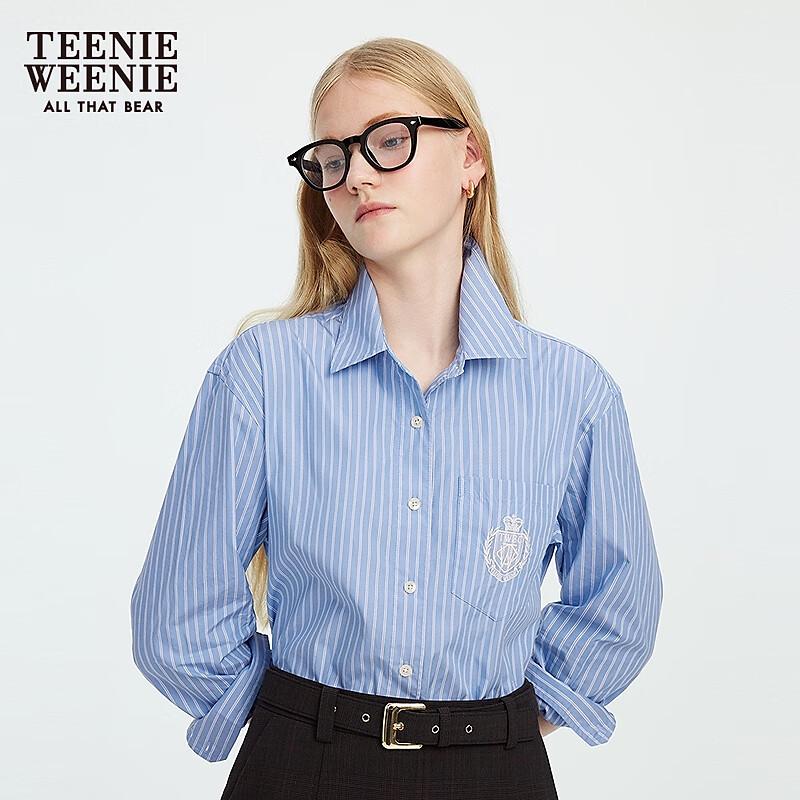 Teenie Weenie Women's Striped Long-Sleeve Shirt