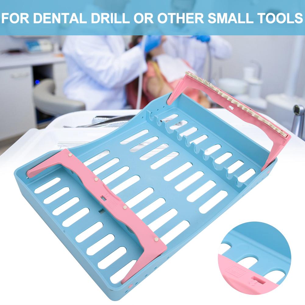 Dental Surgical Sterilization Box Disinfection Tray Sterilization Box RackBlue