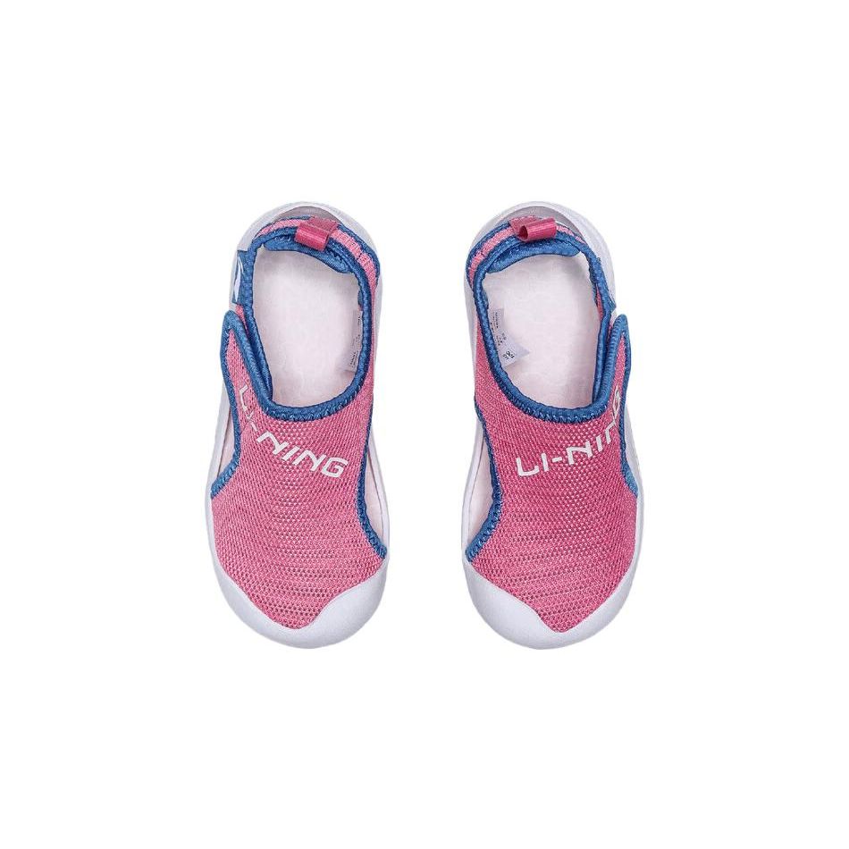 Li Ning Kids Casual Comfortable Non-Slip Durable Sandals Kids Sandals Pink YKKQ018-22