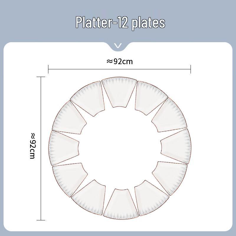 KANGMO 12-Piece Ceramic Dinnerware Set