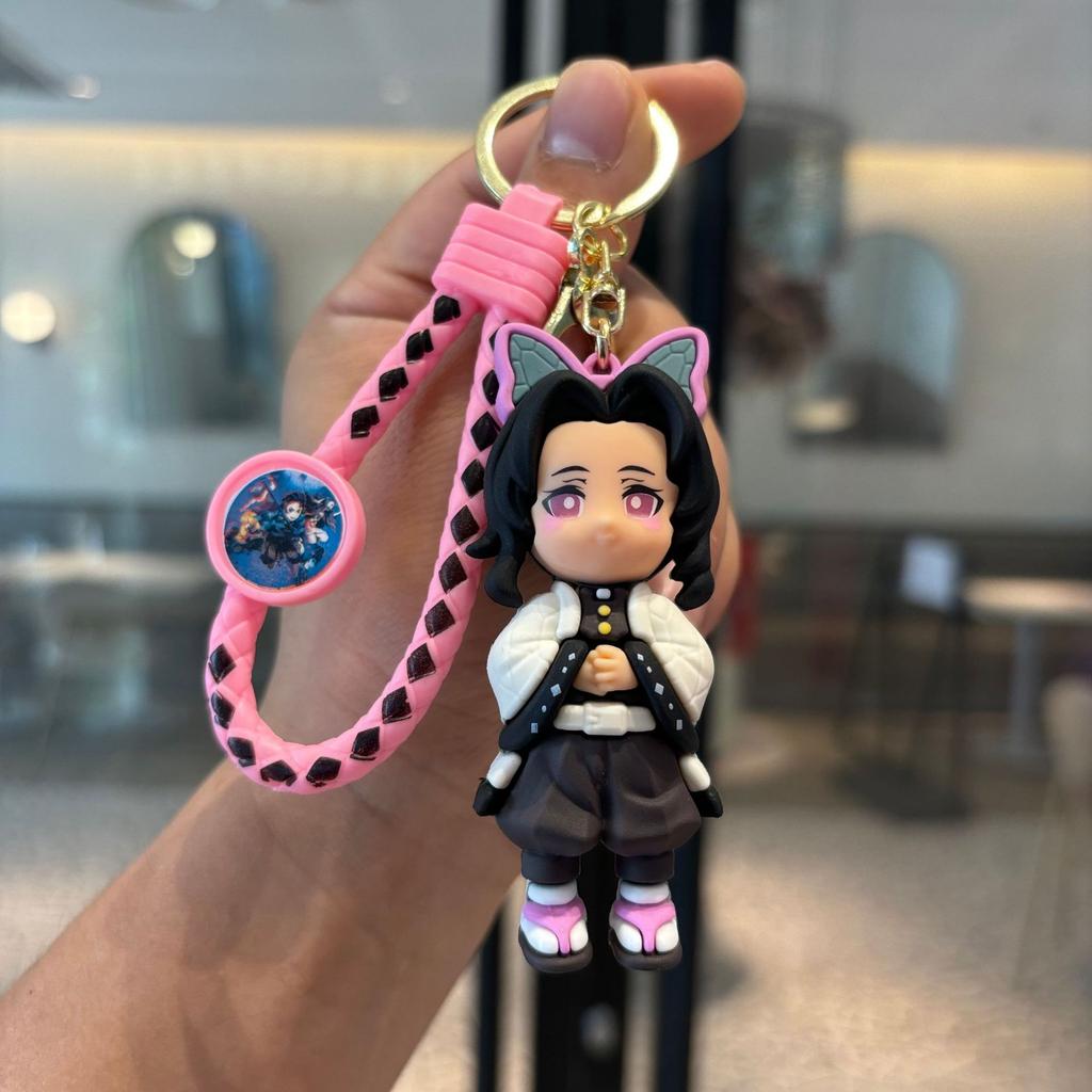 New Demon Slayer Kimetsu No Yaiba Blade of Ghost Keychain Cute Bag Pendant Car Key Chain Ring Fans Gift Jewelry Accessories Doll