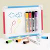 Fine Nib Water Color Pens Erasable Drawing Pen 8-color 12-color Marker Pen  School White Board