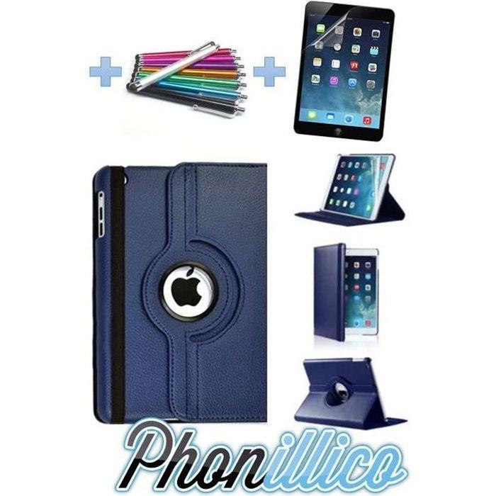 iPad Case - Phonillico - Compatible iPad 2/3/4 - Dark Blue - Rigid - Multi-positions