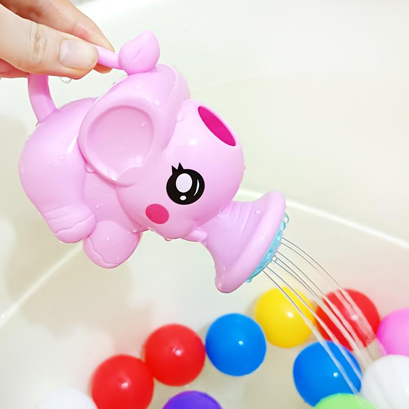 

Elephant Design Baby Bath Rinse Cup, Newborn Bath Toy & Shower Head, Fun Water Play Supplies for Baby Bathing рожевий