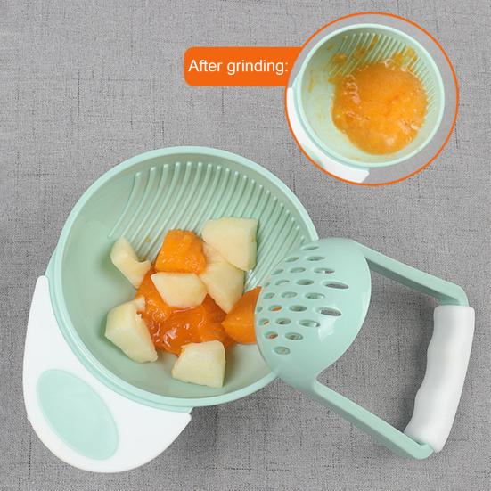 Baby Puree Maker Manual Feeding Grinder Bowl for Mashed Potato BPA-Free Baby Bowl for Travel And Home Use