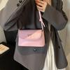 PU Leather Bowknot Underarm Bag Solid Color Y2K Crossbody Bag Fashion Bow Armpit Handbag  Women