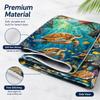 Sea Turtle Beach Towel Flat Print Colorful Ocean Life Coral Reef Bath Towel for Outdoor Travel Pool Picnic Blanket