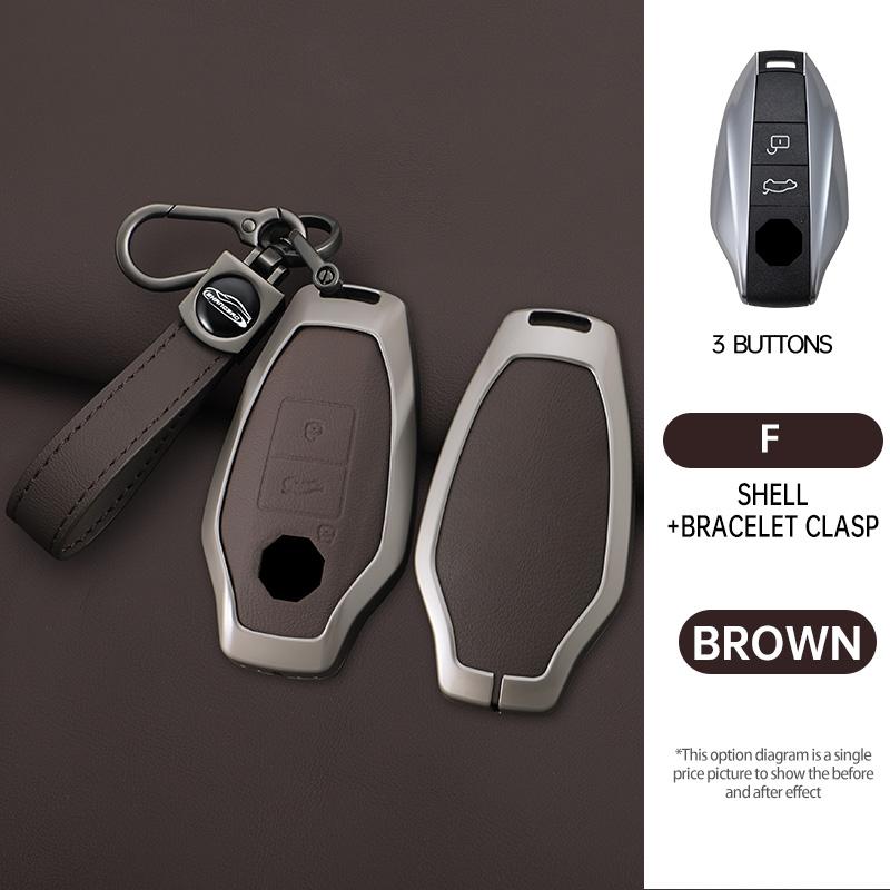 Zinc Alloy Car Key Cover Smart Keyless Remote Control Fobs Case Keychian Holder Auto Interior Accessories for MG 7 MG7 MG-7 2023