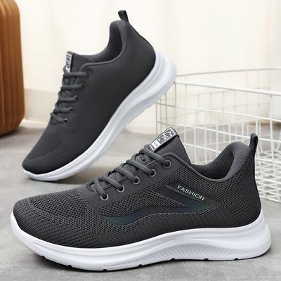 Spring and Summer New Breathable Men's Shoes, Thin, Anti Slip, Wear-resistant, Running Sports, Thick Soled Casual Shoes