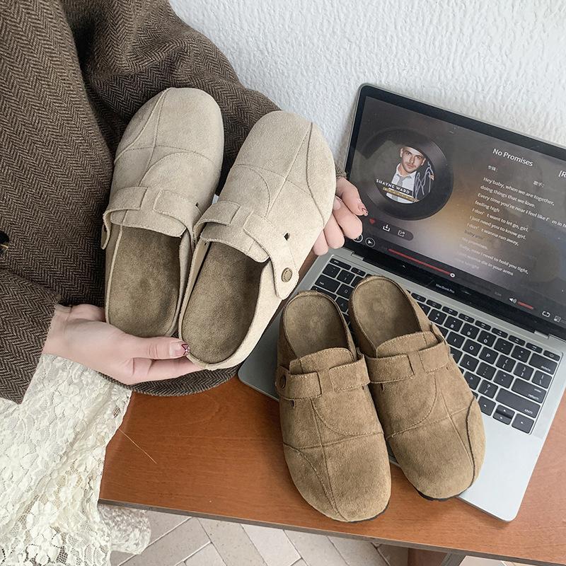 Limited Time Deal! Stylish & Comfort - Oriented! Women's Suede  - Style Mules A Must - Have for Casual Chic