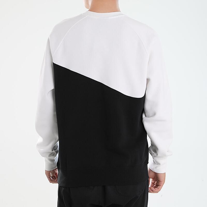 Nike Sportswear Swoosh Crew Neck Sweatshirt Black White Red CZ4922-010