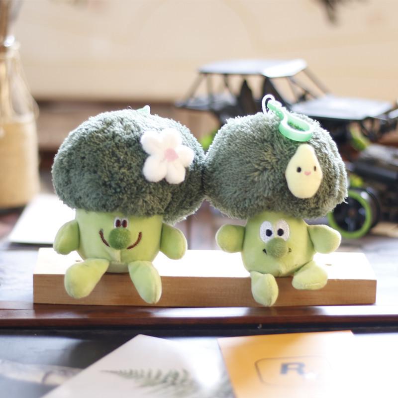 Adorable Plush Broccoli Keychain Cute And Soft Vegetable Toy Bag Charm