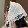 Retro Lace  Headband Print Hair Scarf  Triangle Headscarf  Hair Bands for Womens Girl Fashion Sweet Kerchief
