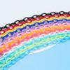10pcs 50cm Colorful Acrylic Plastic Lobster Clasp Hook Link Chain For DIY Keychain Necklace Jewelry Making Connecter Accessories