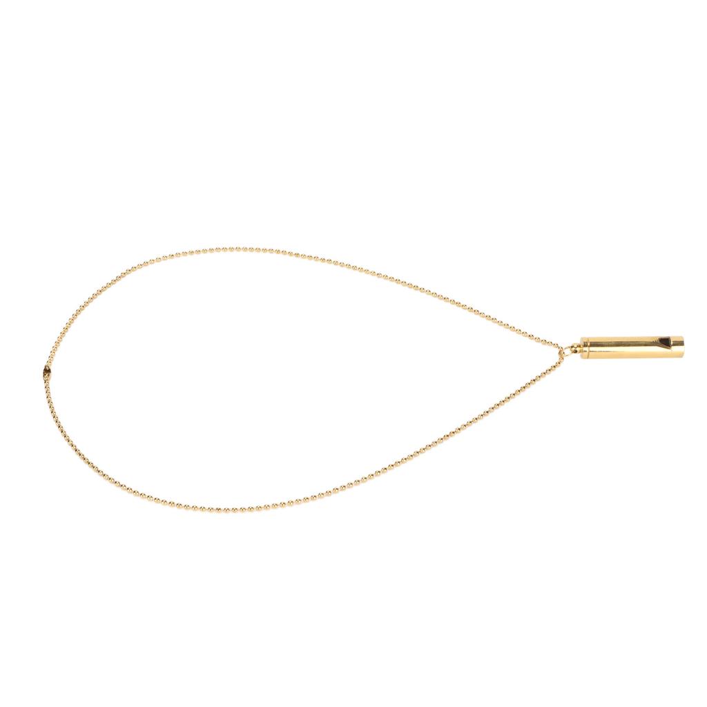 Stress Anxiety Relief Breathing Necklace Stainless Steel Meditation Whistle Necklace for Men Women