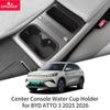 Smabee for BYD ATTO 3 EVO 2025 2026 Central Water Cup Holder Storage Box TPE Shock-Absorbing Tidying Accessories